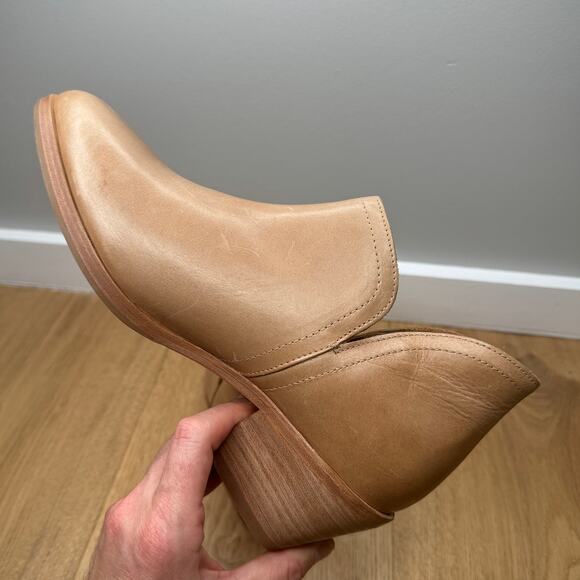 NEW Nisolo Classic Ankle Bootie Almond Brown Tan Leather Heeled Boho Everyday - Picture 8 of 11